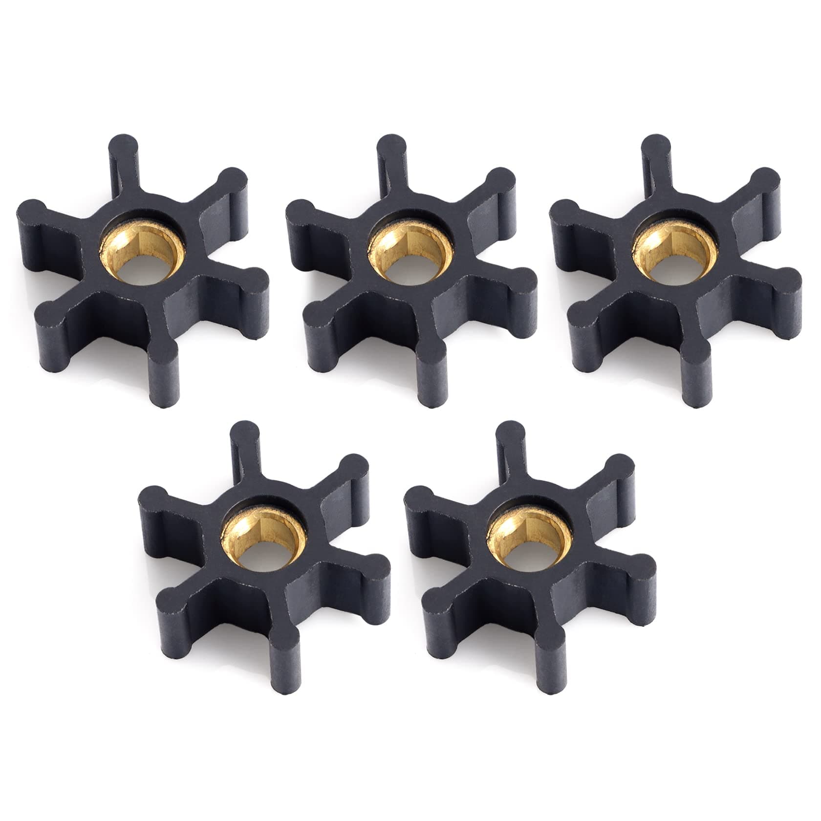 5 Pack Water Pump Impeller Fits Trupow Model PAS-30 & PDS-30,Many Utility Pump Repalcement with 1/10th and 1/12th HP AC and DC Motors