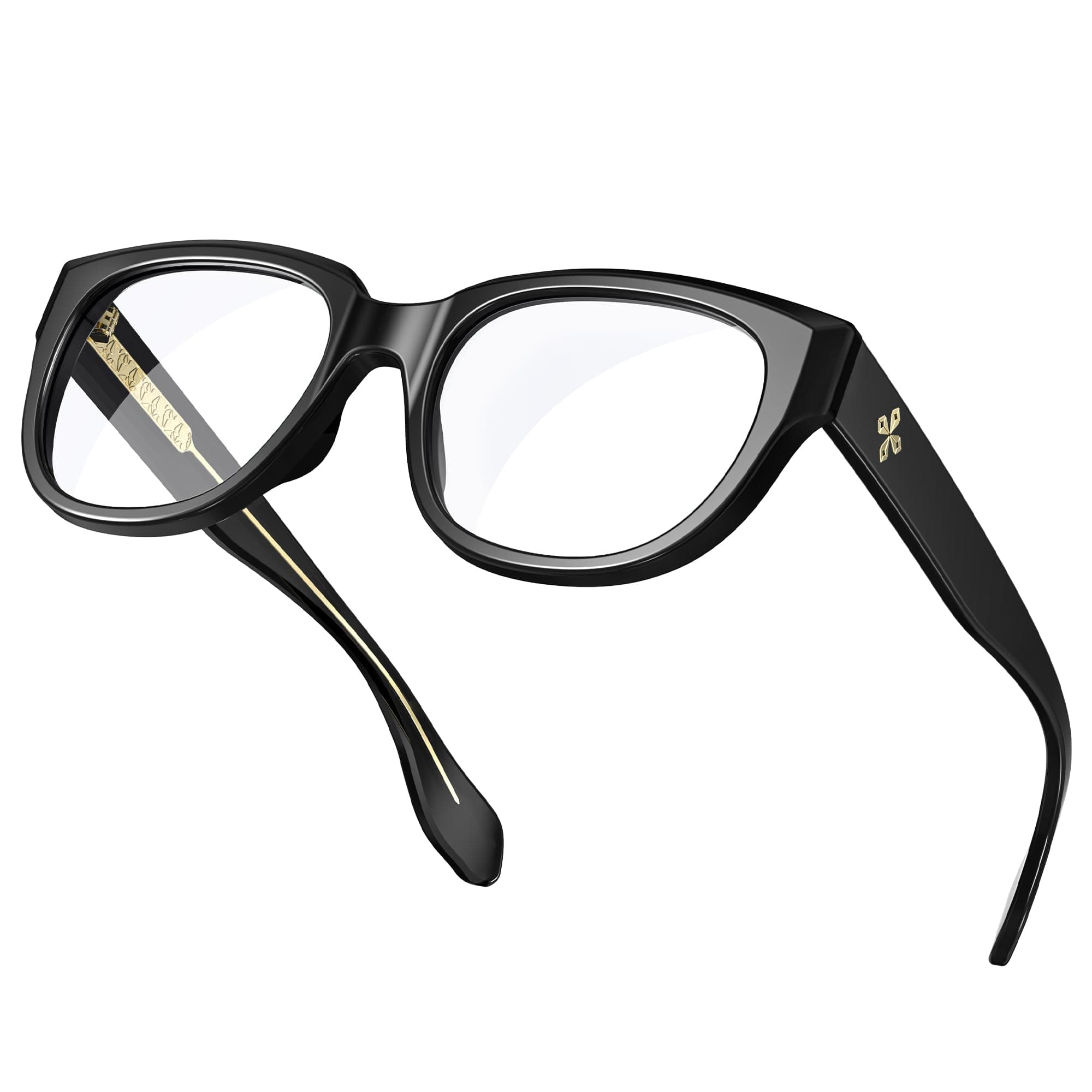 VISOONE Retro Round Blue Light Blocking Glasses with Anti Computer Glare for Gaming Women and Men BLAZE