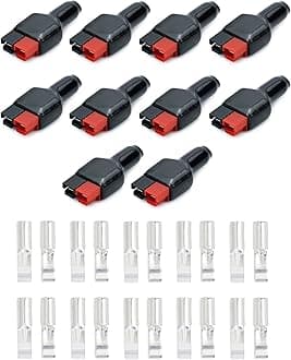 30A Battery Terminal Connector, Quick Connect Disconnect Modular Power Connector - 10 Pairs