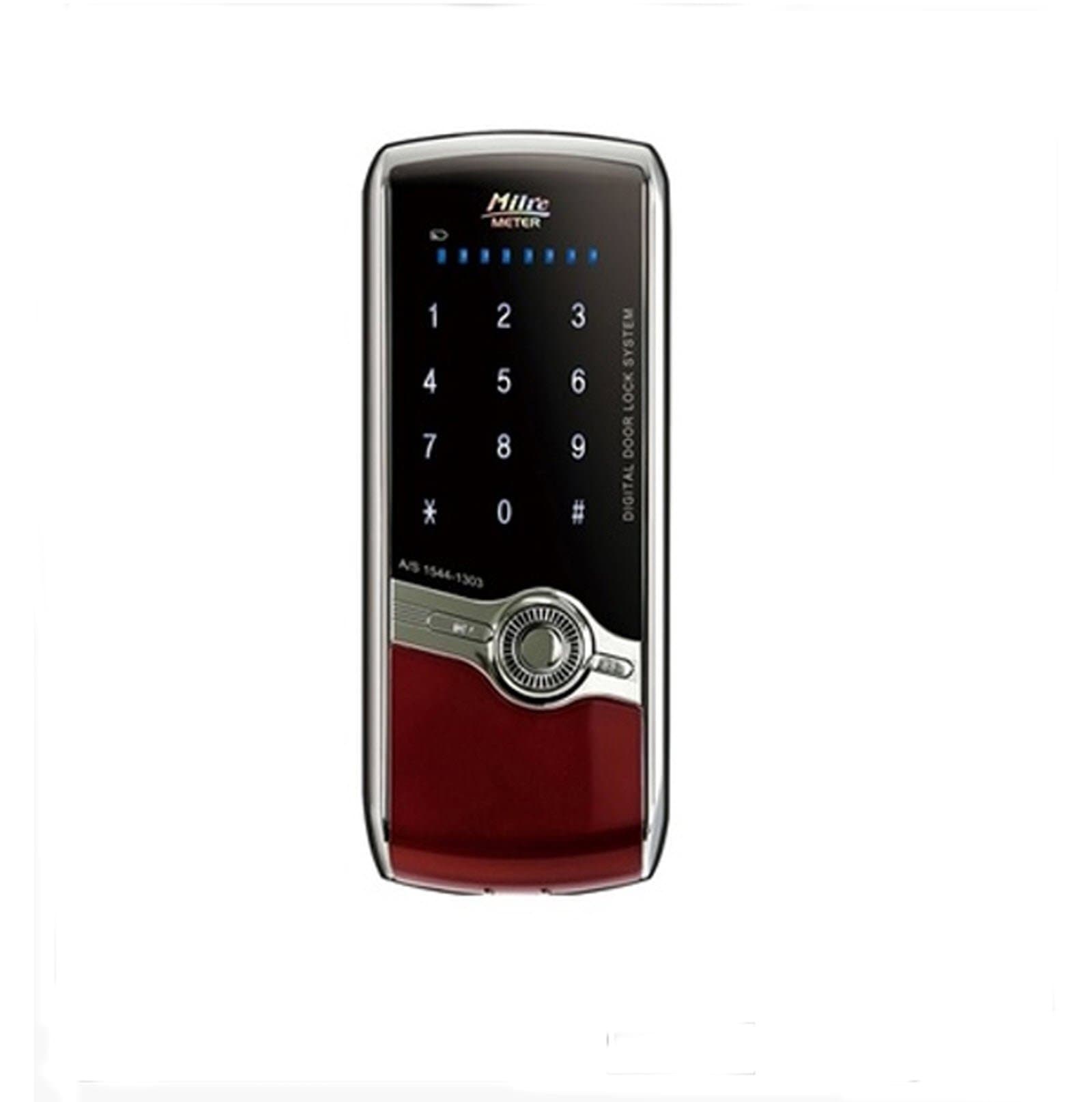 MI-430(METER) Keyless Electronic Digital Door Lock Red