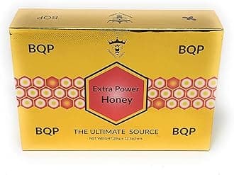 BQP Extra Power Honey – 12 Sachets x 20g – Natural Energy Booster – Premium Quality Herbal Honey Supplement