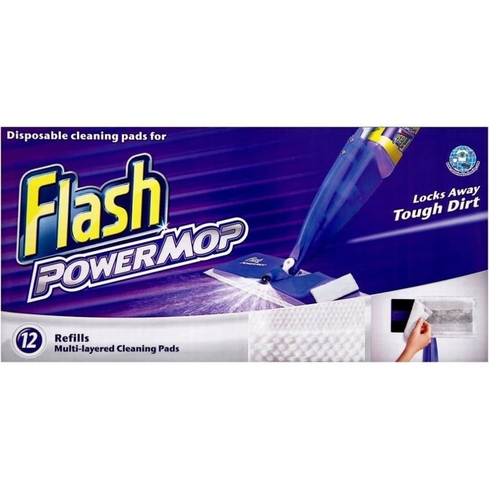 Flash Powermop Disposable Cleaning Pads 12 Refills