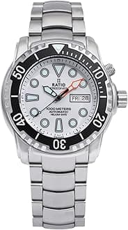 FreeDiver Helium-Safe Dive Watch Sapphire Crystal Automatic Diver Watch 1000M Water Resistant Diving Watch for Men