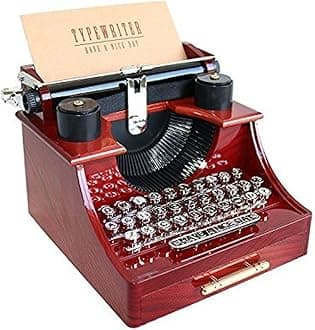 Alytimes Vintage Typewriter Music Box for Home/Office/Study Room Décor Decoration
