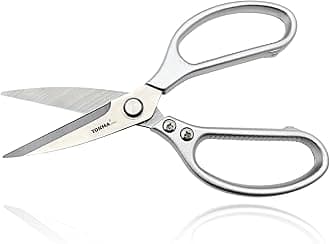 TONMA Kitchen Scissors All Purpose [Made in Japan] Effortless Cutting, Quality Japanese Ergonomic Handle Heavy Duty Poultry Shears for Herbs, Chicken, Food