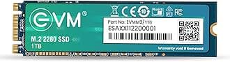 EVM M.2 (2280) 1TB SSD - Fast Performaning SATA Internal Solid State Drive - Read Speed 550MB/s & Write Speed 520MB/s - 5 Years Warranty (EVMM2/1TB)