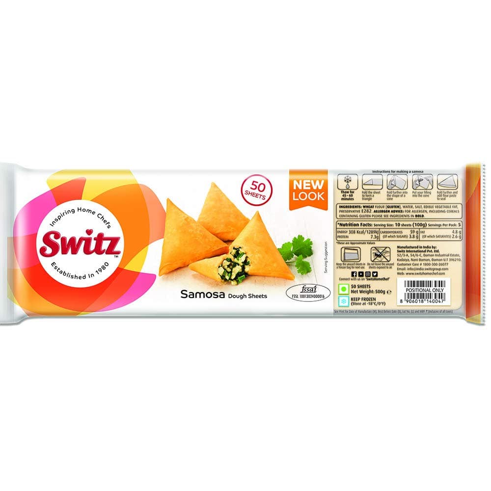 Switz Samosa Patti, 500 g| 50 Sheets