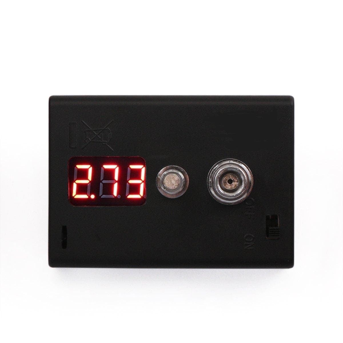 AEAC Small Digital Volt Ohm Coil Meter; Micro Portable Pocket Pro Design Multimeter Low Resistance Reader; Red LED Panel Ohmmeter & Voltmeter Resistivity Multiple Tester Wireless Build-in Coil Connector to Check the Charger of Battery