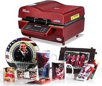 Heat Press Machine，3D Sublimation Vacuum Machine, Sublimation/Heat Press Machine,Mug/T Shirt/Cell Phone Case Printer,Cup/Digital Printing Machine (Color : Red, Size : US)