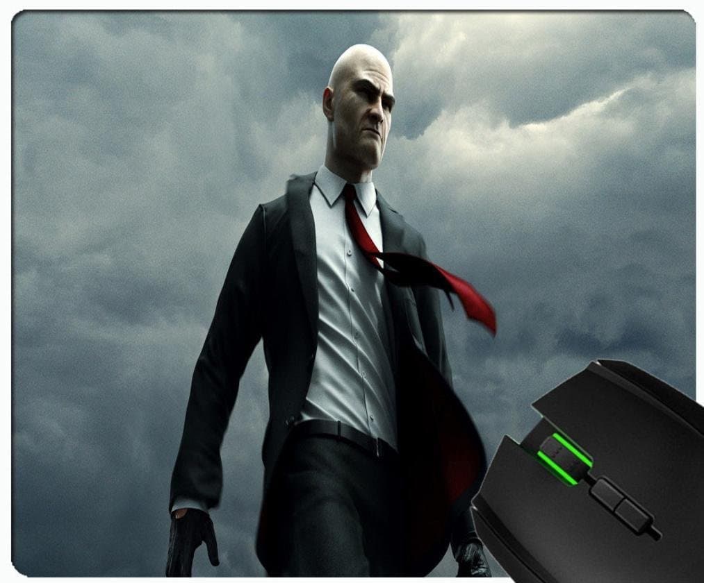 Hitman Absolution Assassin Agent 47 Custom rectangular rubber non-slip and durable fashion mouse pad