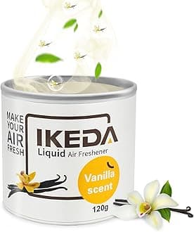 Car Air Freshener: Vanilla Scents | Car Fresheners | Strong Fragrance | Smoke Smell Remover | Liquid Cans Freshener | For Auto Home | 120g | 1 pack