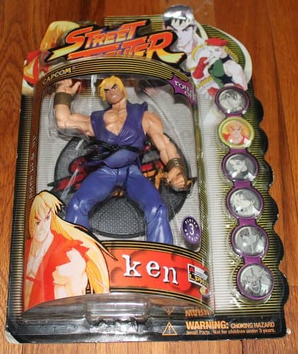 Capcom Street Fighter Alpha 3 Round One Player 3 Repaint Ken in Purple Gi with Black Belt Action Figure