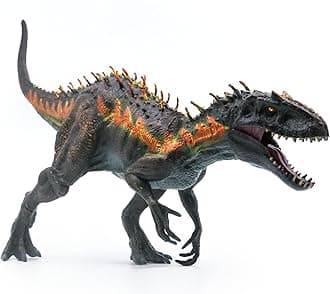 Large Dinosaur Toy Tyrannosaurs Rex 13.4”, Realistic Plastic Jurassic Dino Figure, Hand-Painted D-Rex Model Educational Action Playset for Kids Party Gift Cake Topper
