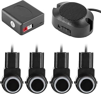 Backup Monitor Reverse Radar, Intelligent Parking Assnce System 4 Sensor Probe Car Auto Reverse Radar 65dB Buzzer Alert Kit