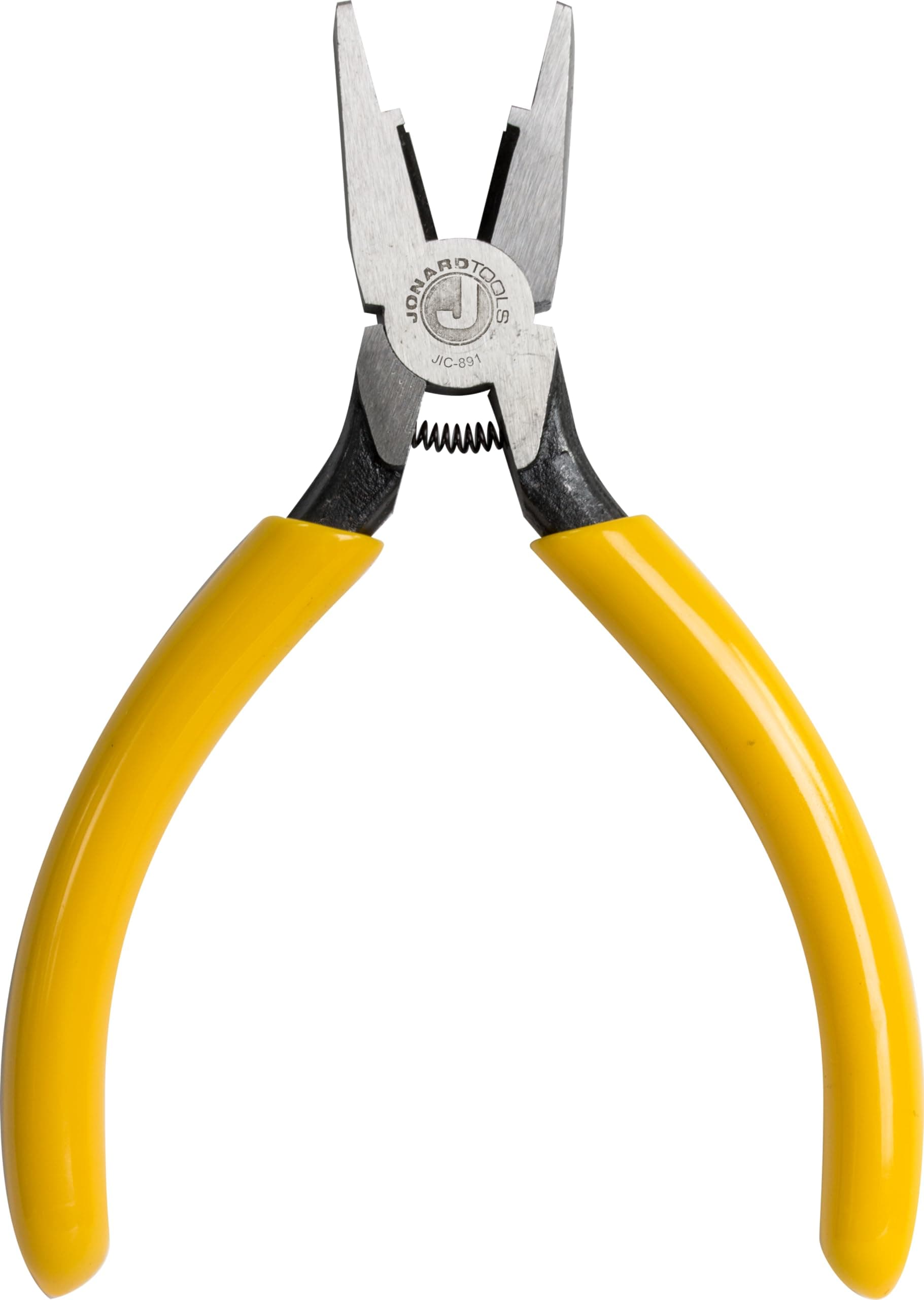 JIC-891 Connector Crimping Plier with Side Cutter, 5-13/16" Length,Yellow