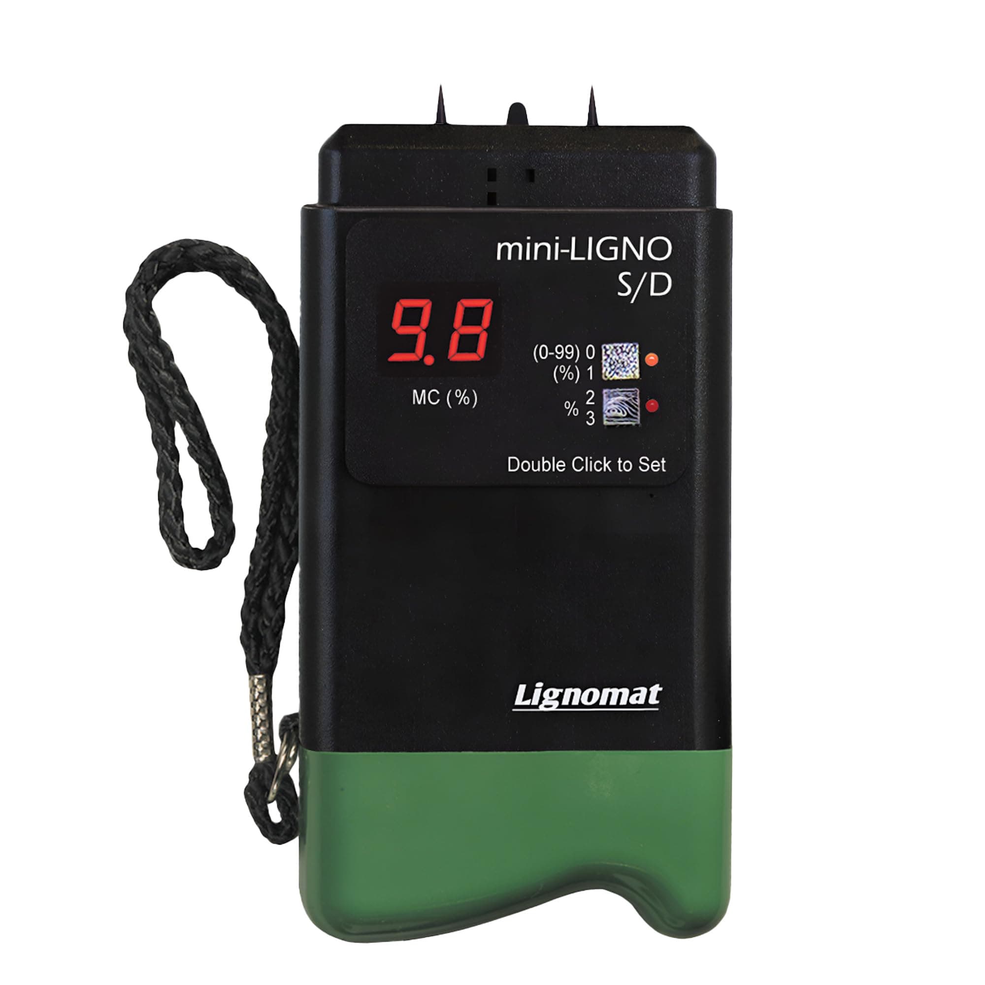 Lignomat Mini-Ligno S/D - Pin Moisture Meter - Mold Detector & Tester for Construction, Maintenance, Flooring, Water Damage - Humidity Detection & Moisture Meter for Wood, Wall, Drywall & Firewood