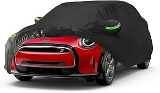 Proadsy Car Cover for Mini Cooper 2 Door 2002-2024 2025 2026, Waterproof All Weather for Automobiles, Windproof Snowproof Rain Hail Sun UV Protection Full Outdoor Indoor Exterior Car Covers, Black