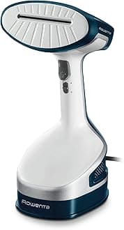 Rowenta DR8120 X-Cel Powerful Handheld Garment and Fabric Steamer Stainless Steel Heated Soleplate with 2 Steam Options, 1600-Watts, White