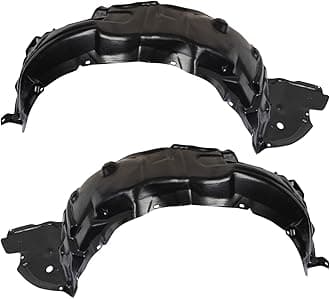 TRQ Inner Fender Liner Set Compatible with 2009-2010 Lexus IS250 LX1248118 LX1249118