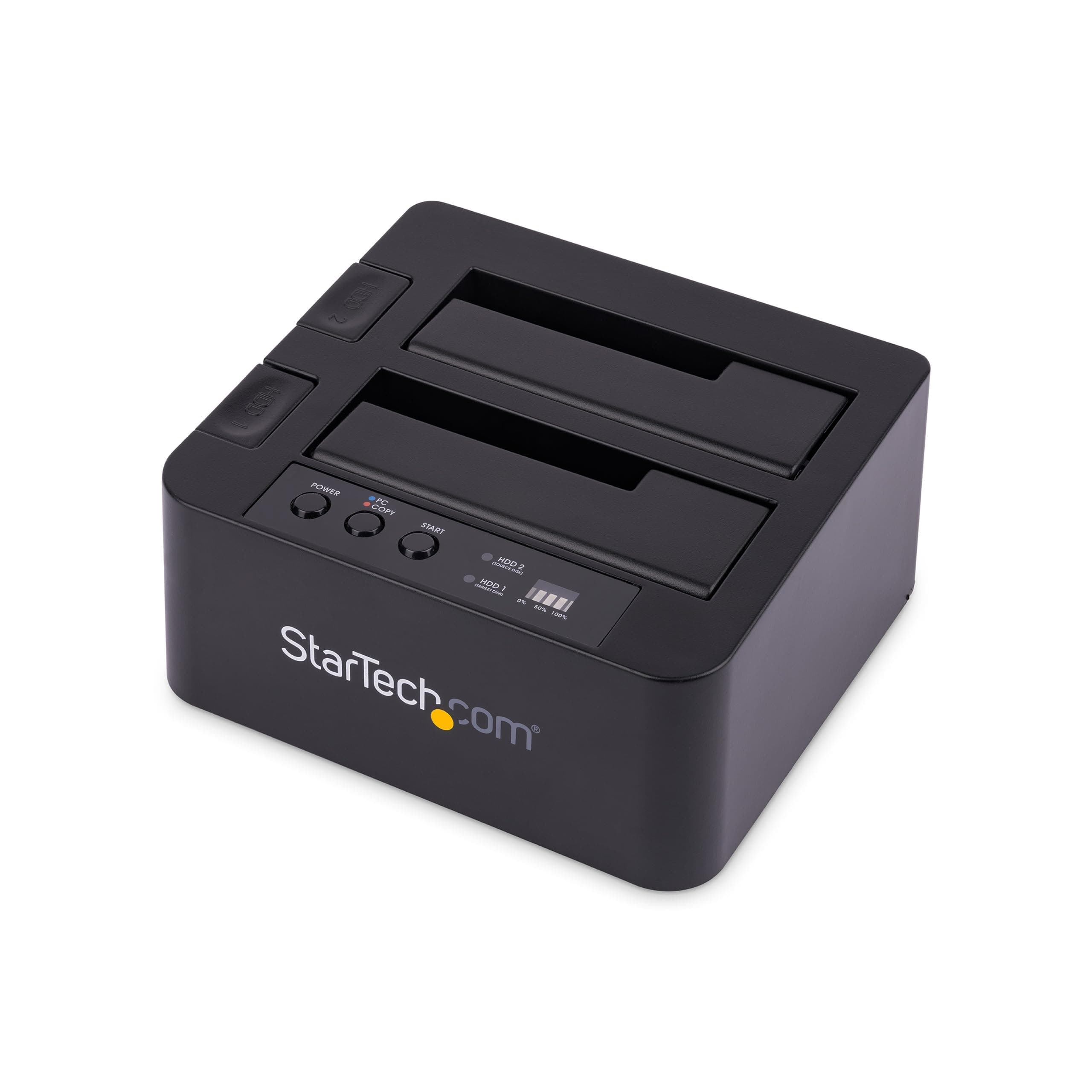 StarTech.com Dual Bay USB 3.0/ eSATA Hard Drive Duplicator Dock for 2.5" & 3.5" SATA SSD HDD with UASP (6Gbps) - Standalone Docking Station (SDOCK2U33RE)