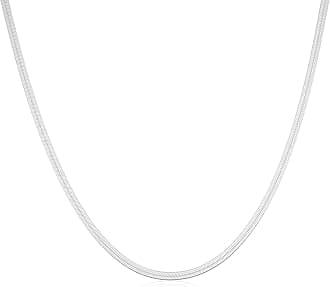 14K Gold Plated Necklaces for Women, Dainty Gold Herringbone Choker Necklace Thin Layered Snake Chain Jewelry for Gifts