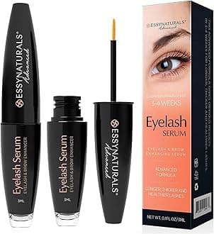 Eyelash and Brow Growth Serum Irritation Free Formula, 3 Months Supply (3ml)