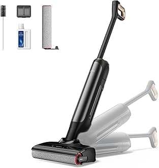 - M10 Cordless Wet Dry Vacuum Cleaner 180° Lie-Flat Smart Vacuum Mop All in One for Hard Floor, 167°F Flashdry Self-Cleaning, Zero inch Dual-Edge Cleaning, 18000Pa Suction, Zero-Tangle for Pet Hair