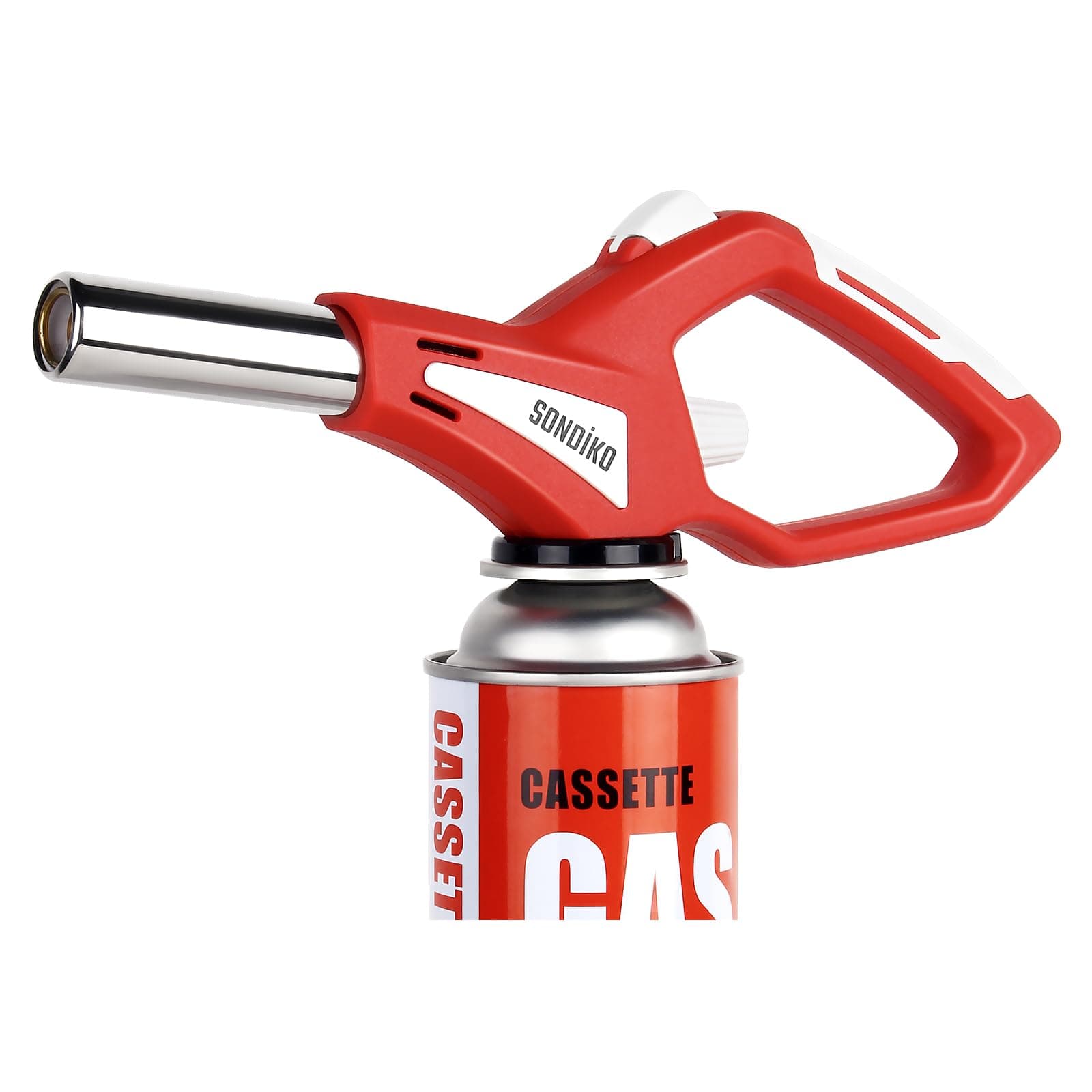 SondikoButane Torch Head, Kitchen Torch with Adjustable Flame, Culinary Blow Torch for Desserts, Creme Brulee, and Baking(Butane Gas Is Not Included)