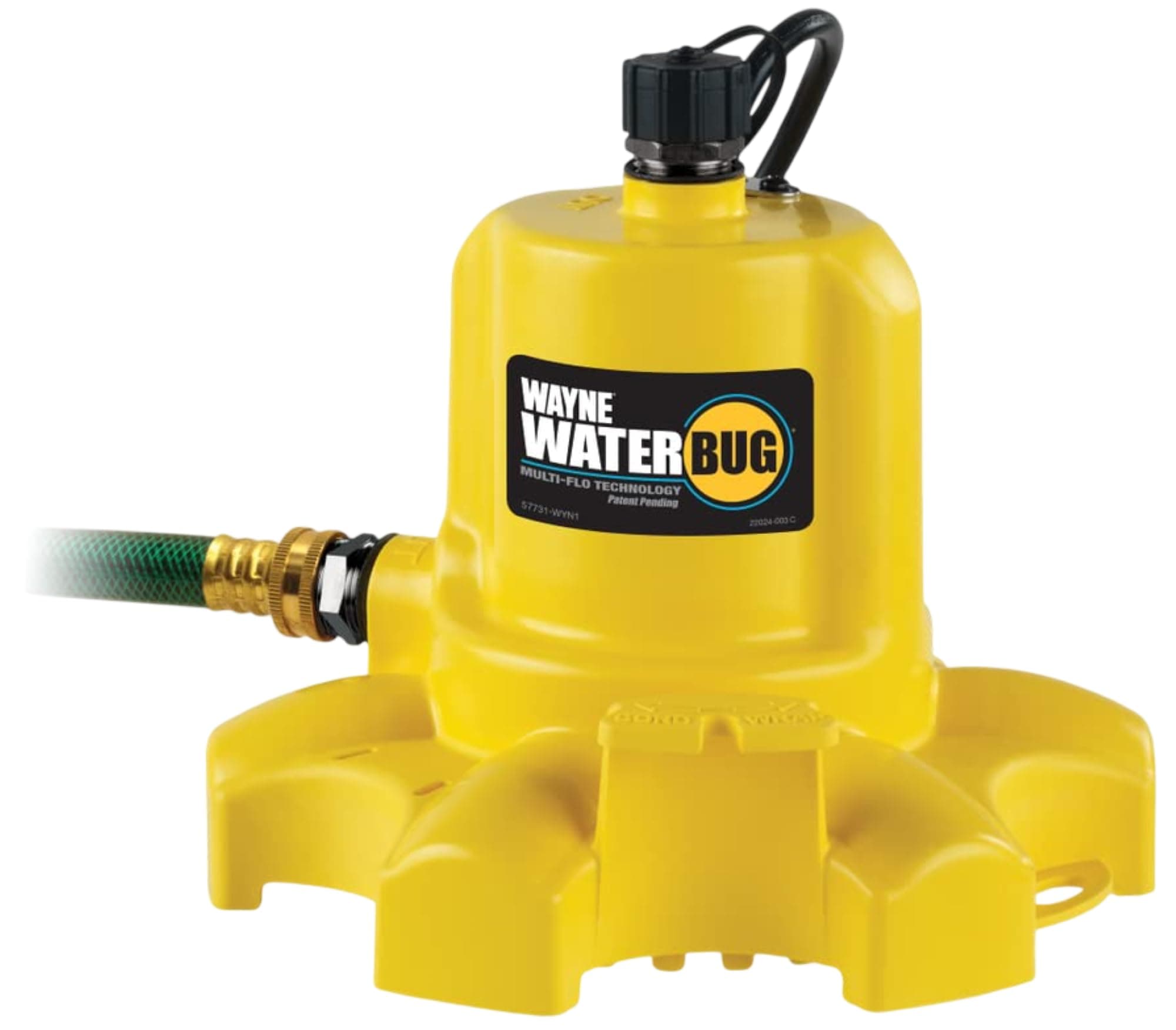WAYNE WWB WaterBUG Submersible Pump with Multi-Flo Technology
