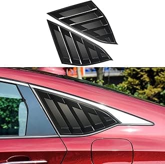 Rear Side Window Louvers Compatible for Honda Accord 2022 2021 2020 2019 2018 Accesories Sport Style Air Vent Cover (Matte Black)