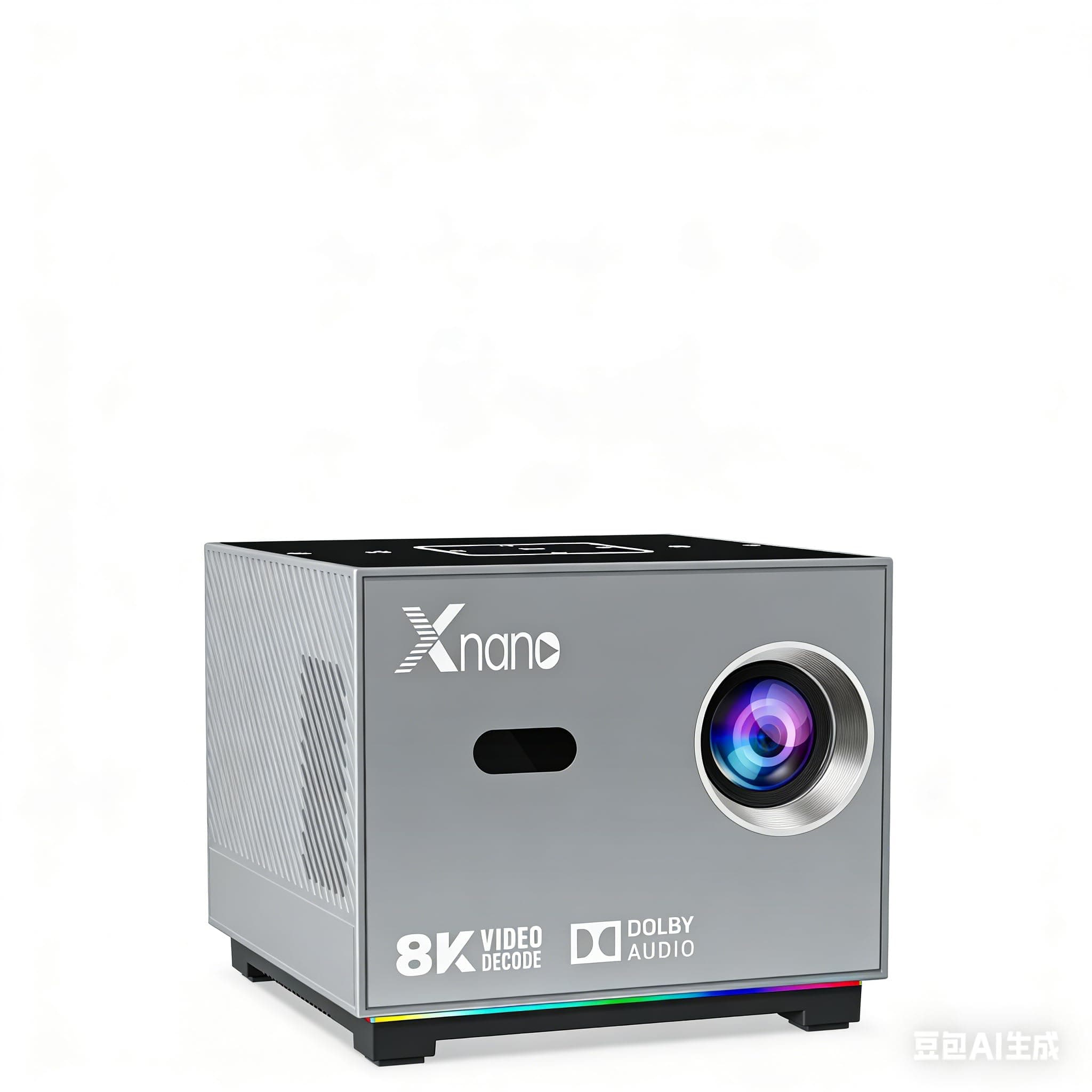 XNANO 4K Support Projector with WiFi6 and Bluetooth 5.0,Full HD 1080P Home Theater Projector,with Smart Voice Assistant,Projector 4D/4P Keystone Correction