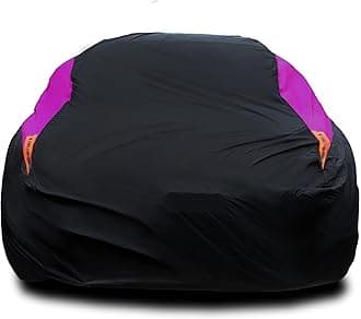 MORNYRAY Waterproof Car Cover All Weather Snowproof UV Protection Windproof Outdoor Full car Cover, Universal Fit for Sedan (Purple, Fit Hatchback Length(Up to 173 inch)