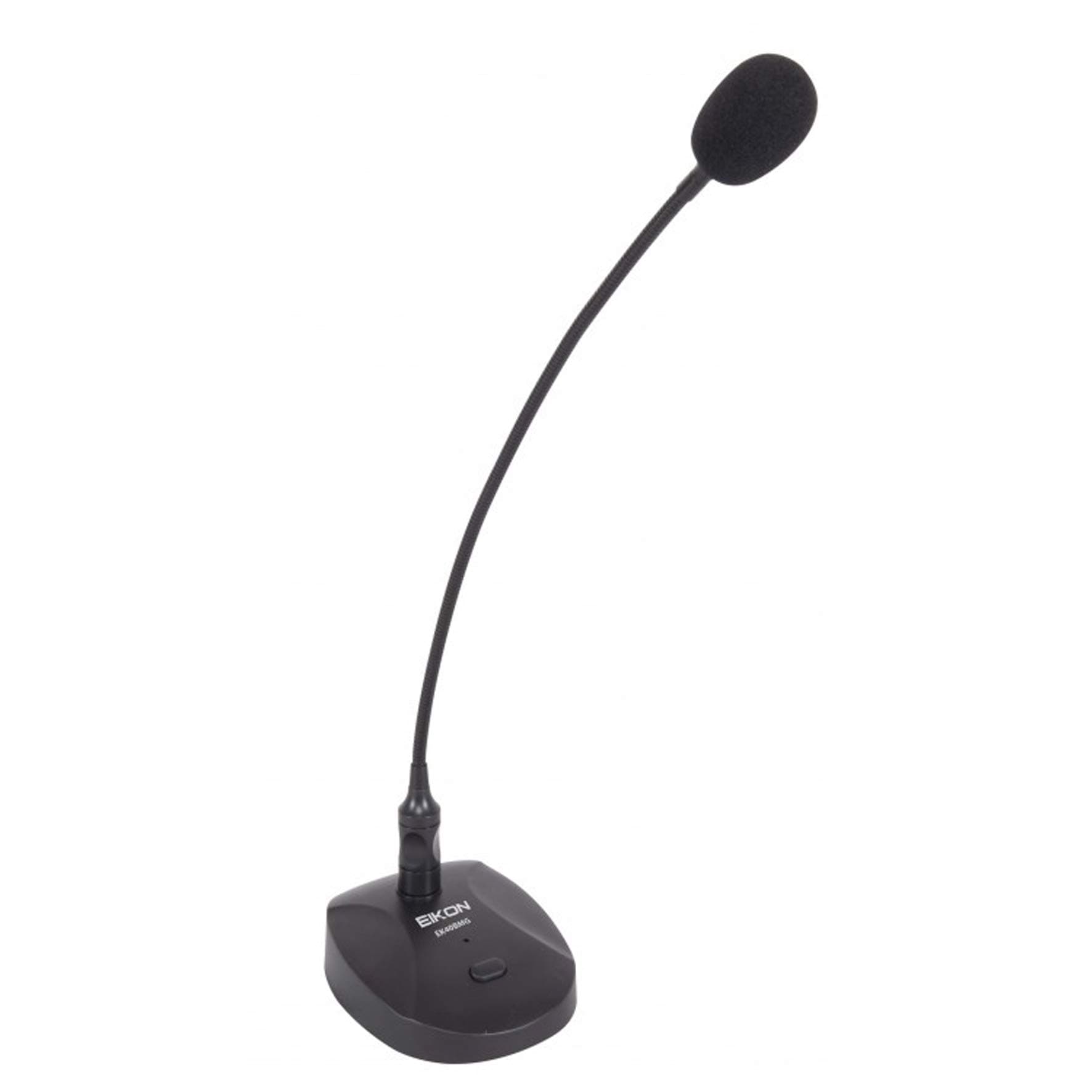 PROEL EIKON EK40BMG Desktop Microphone with Microphone Base for Announcements, Conferences, Churches, Black