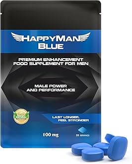 20 Tablets | Natural Herbal Supplement for Men | Prolonged Performance and Enhancement Tablets | Fast Acting and Extra Strong | Stamina and Energy Support | Ginseng