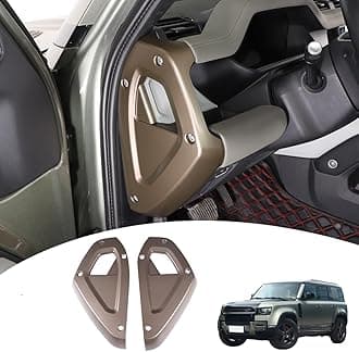 Car Central Control Both Sides Decorative Strips Sticker for Land Rover Defender 2020-2025 90 110 130 Interior Accessories (Brown)