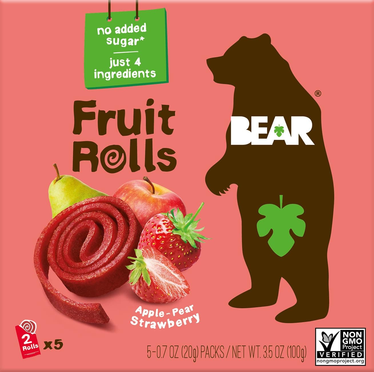 Strawberry Yo Yo's Fruit Rolls 5 Count, .7 OZ