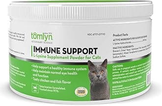 Tomlyn Scientifics L-Lysine Health Supplement Powder for Cats, 100gm