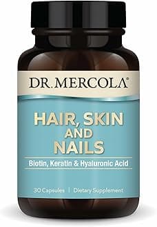 Hair, Skin & Nails, 30 Capsules (30 Servings), with Biotin, Solubilized Keratin, and Low Density Hyaluronic Acid, Non GMO, Gluten Free, Soy Free
