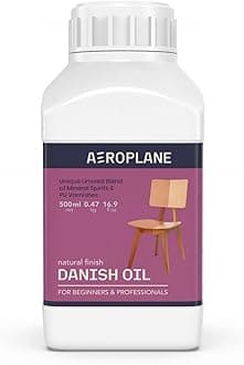 AEROPLANE - Danish Oil - Unique Linseed Oil Blend for Wood Finishing & Restoration - Natural Finish | 500 ML