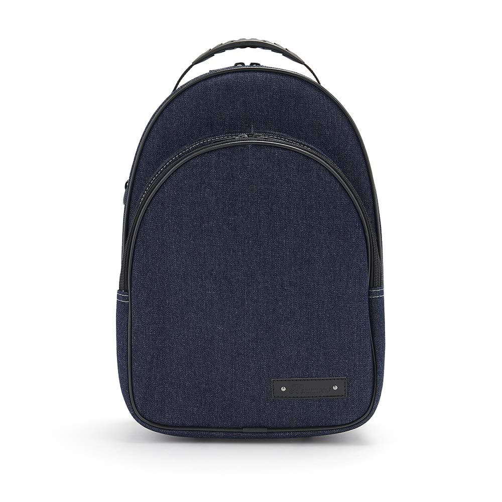 Clarinet Case Backpack - Handmade Beaumont Student Bb Clarinet Bag - Blue Denim