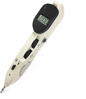 Electronic Acupuncture Pen Pain Relief Therapy Meridian Pen Find Acupoints Automatically with 3 Massage Heads Rechargeable