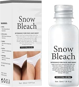 Snow white Cream, White And Private Cream, Dark Skin Bleaching Cream, Body Skin Bleaching Cream, Skin Lightening And Black Removing Cream, for Inner Thigh, Underarm, Elbow (1PC)
