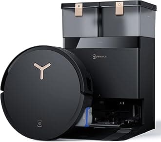 DEEBOT X8 PRO OMNI Robot Vacuum, 18000Pa Suction, OZMO Roller Instant Self-Washing Mopping, Hot Water Mop Washing, Hot Air-Drying, Self-Emptying