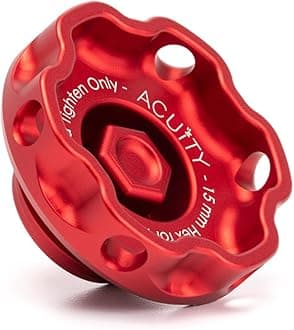 ACUiTY Podium Oil Cap in Satin Red for Hondas/Acuras