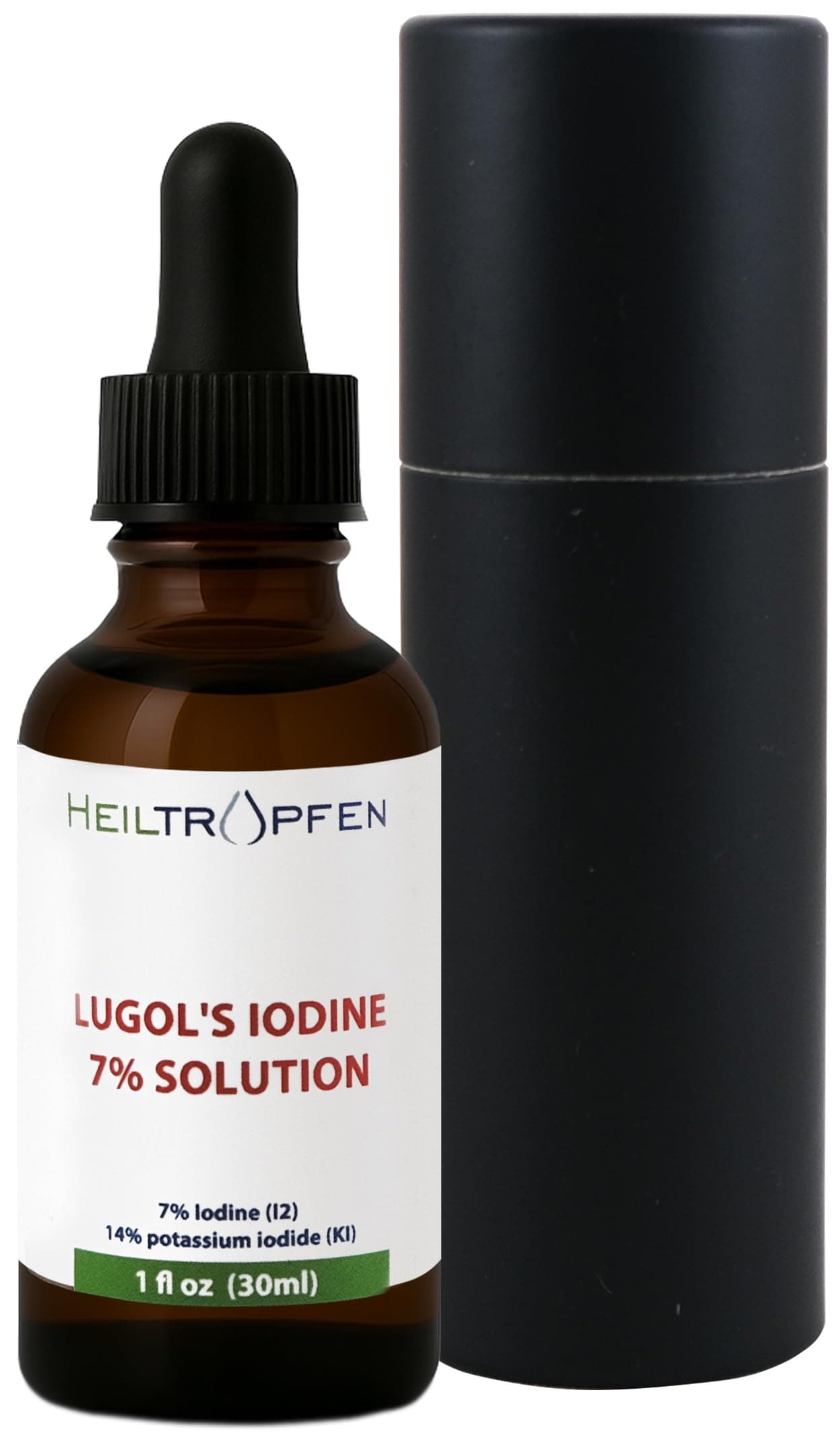 Lugolian Iodine Solution 7% 30 ml | 21% Lugols Liquid Formulation | Pharmaceutical Grade Ingredients | 7% Elementary Iodine and 14% Potassium Iodine | Lugol's Solution ®