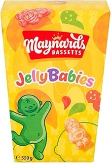 Jelly Babies Sweets, Soft Fruity Jelly Candies, 350 g Sharing Box (Pack of 1)