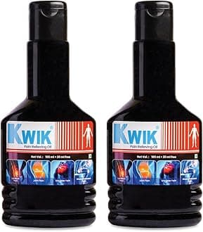 OZONE KWIK Pain Relief Oil with Cinnamomum & Mahanarayan Oil | Ayurvedic Pain Relief Oil | For Joint, Back, Knee, Shoulder & Muscle pain | 120ml (Pack of 2)