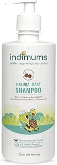 Indimums Reetha-Shikakai Natural Baby Shampoo for Babies & Kids | Healthy Scalp for Healthy Hair Growth | Mild & Conditioning | Tear-free, Dermatologist tested & pH Balanced | 500ml