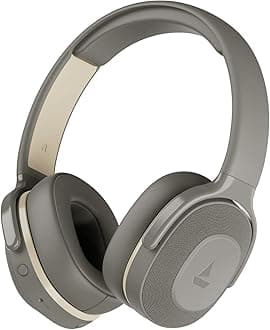 boAt Rockerz 425 Bluetooth Wireless On Ear Headphones Signature Sound, Enx Tech, ASAP Charge, 25H Playtime, Bluetooth V5.2, Dual Pairing with Mic (Ash Grey)