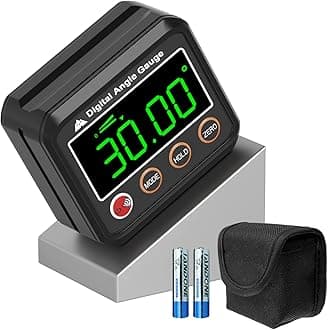 Magnetic Digital Angle Finder Protractor Inclinometer - Mini Digital Level Angle Gauge - Fast & Stable Measurement Tool - Backlit Display & Big Number - Woodworking, Construction